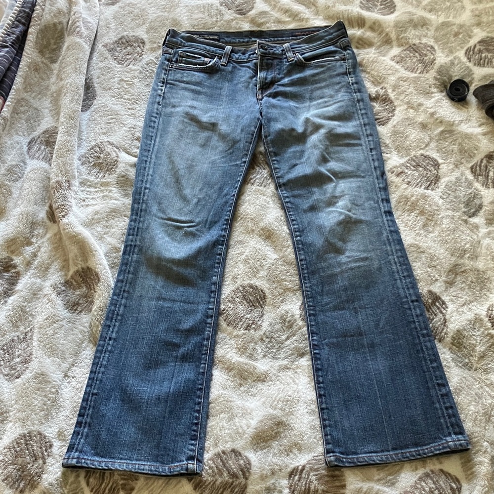 Citizens Of Humanity Blue Boot Cut Jeans